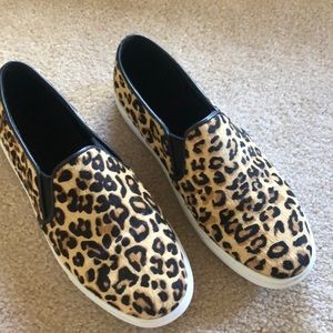Leopard print Cole Haan slip-ons